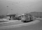 Ein Foto aus dem Winter 1959/1960, kurze Zeit nachdem die Neubaustrecke der Tram in Richtung Scheidplatz worden war.