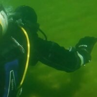 Taucher unter Wasser Taucher unter Wasser