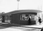 Die Wartehalle an der ehemaligen Wendeschleife der Trambahn am Scheidplatz.