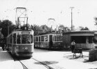 Ein Wagen der Linie 8 in Richtung Hofmannstraße. Die Tramlinie gab es ab 1963 und sie fuhr unter dieser Nummer bis 1975.