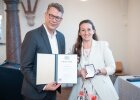 Markus Blume mit Bianca Wägner. 