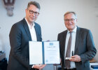 Markus Blume mit Andreas Starke, Oberbürgermeister Bamberg.