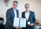 Markus Blume mit Bernhard Joos in Vertretung für Landrat Wilhelm Schneider