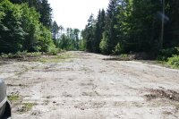 Freigelegte Taktstraße eines Waldwerks in Leipheim, Landkreis Günzburg