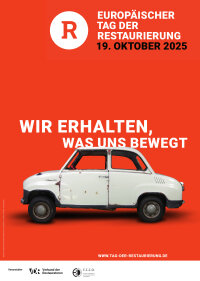 Poster zum 8. Europäischen Tag der Restaurierung 2025