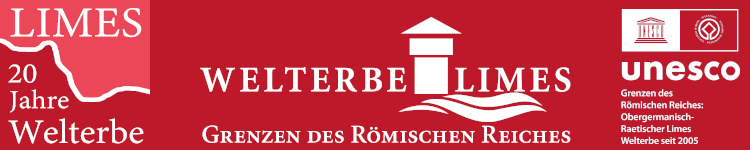 Logo der Deutschen Limeskommission zu 20 Jahre Welterbe Limes Logo der Deutschen Limeskommission zu 20 Jahre Welterbe Limes